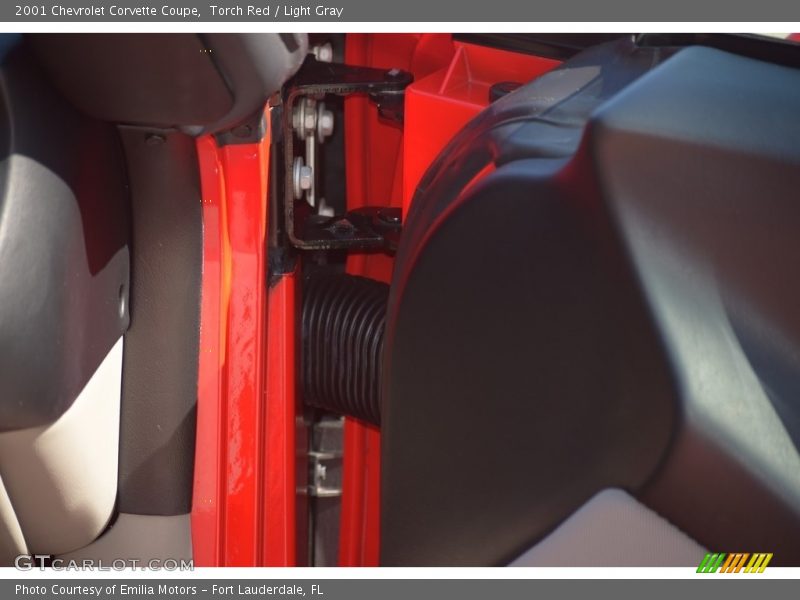 Torch Red / Light Gray 2001 Chevrolet Corvette Coupe
