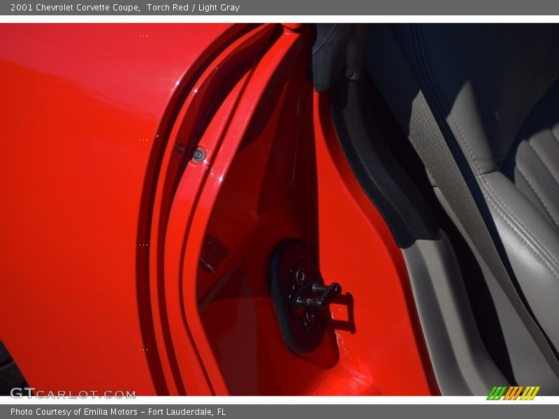 Torch Red / Light Gray 2001 Chevrolet Corvette Coupe