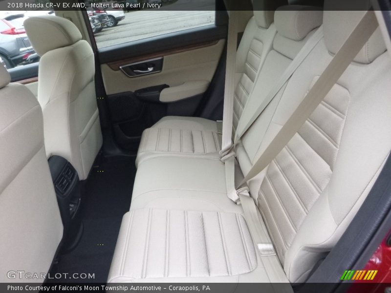 Molten Lava Pearl / Ivory 2018 Honda CR-V EX AWD