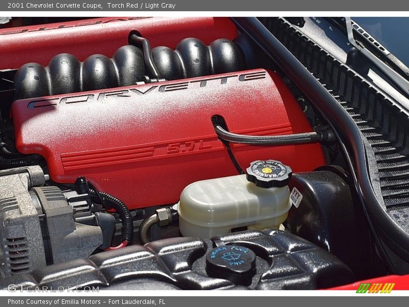 Torch Red / Light Gray 2001 Chevrolet Corvette Coupe