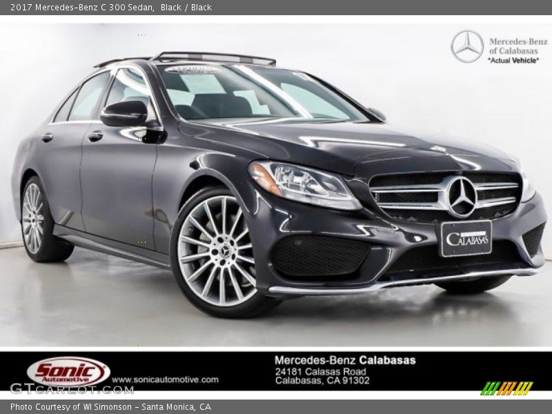 Black / Black 2017 Mercedes-Benz C 300 Sedan