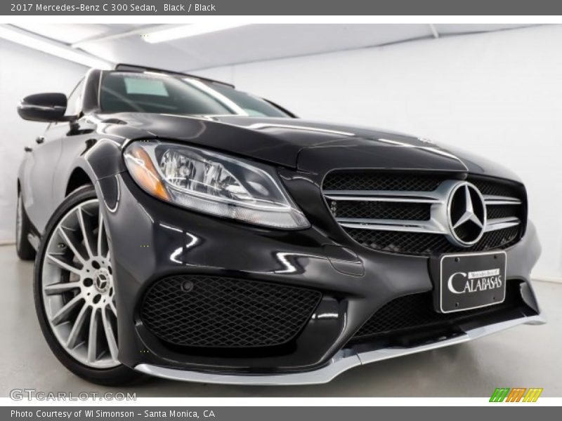 Black / Black 2017 Mercedes-Benz C 300 Sedan