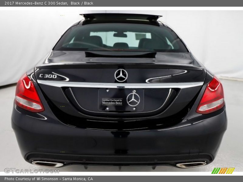 Black / Black 2017 Mercedes-Benz C 300 Sedan