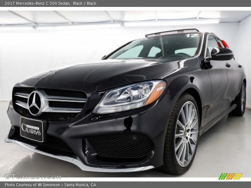 Black / Black 2017 Mercedes-Benz C 300 Sedan