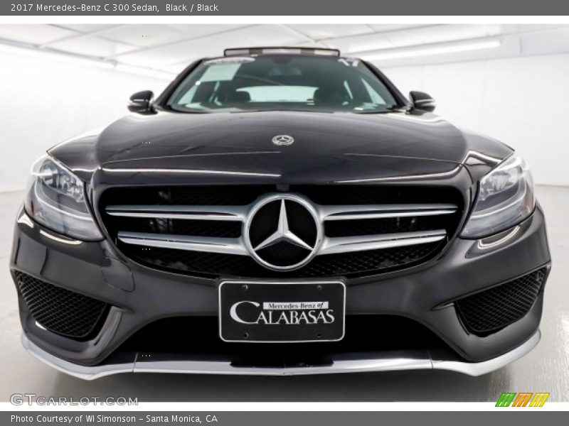 Black / Black 2017 Mercedes-Benz C 300 Sedan
