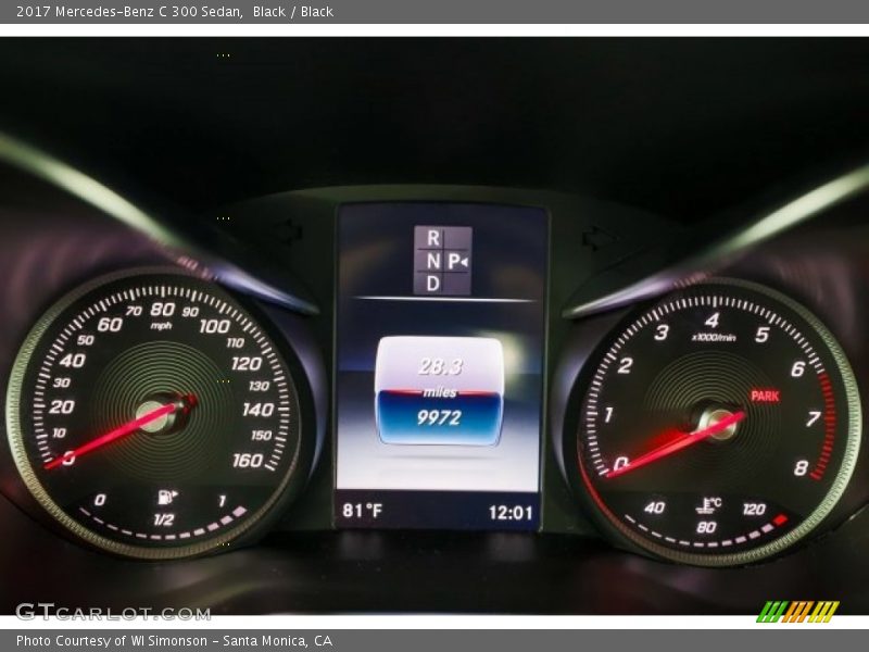 Black / Black 2017 Mercedes-Benz C 300 Sedan