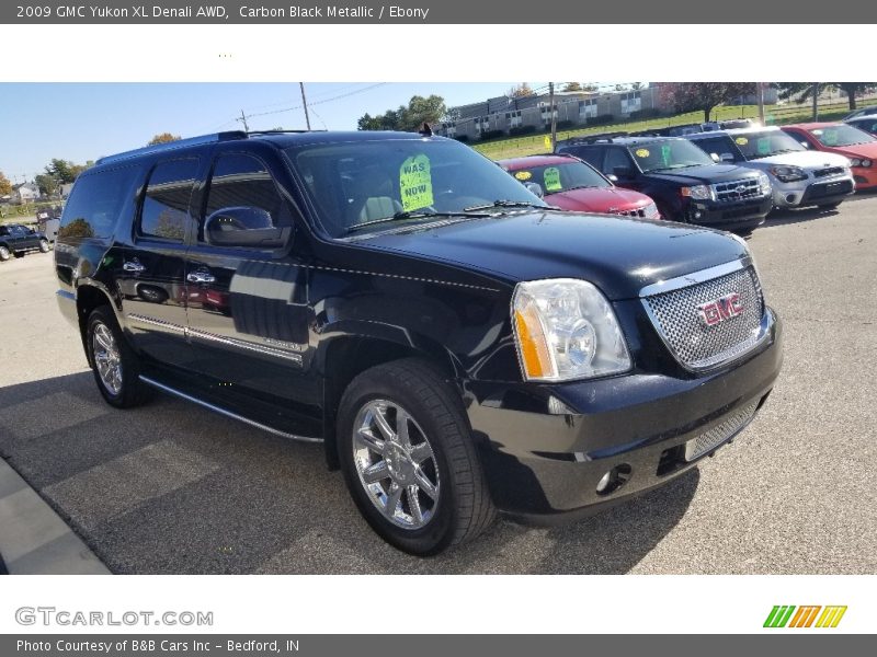 Carbon Black Metallic / Ebony 2009 GMC Yukon XL Denali AWD