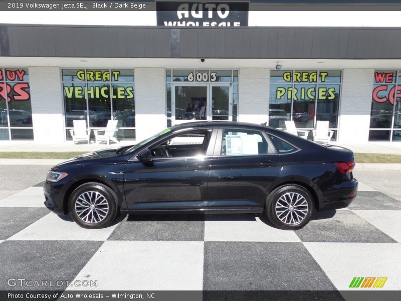 Black / Dark Beige 2019 Volkswagen Jetta SEL