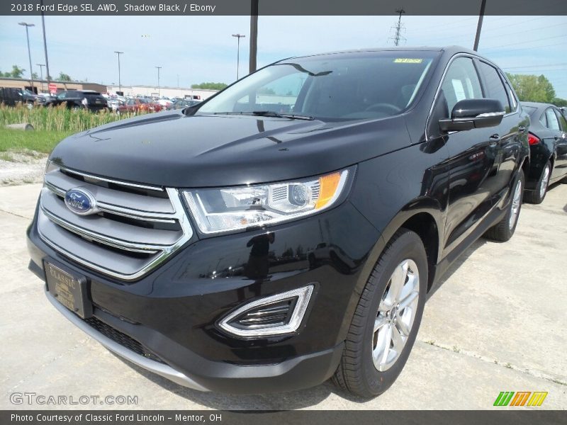 Shadow Black / Ebony 2018 Ford Edge SEL AWD