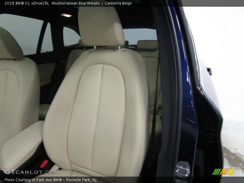 Mediterranean Blue Metallic / Canberra Beige 2018 BMW X1 xDrive28i