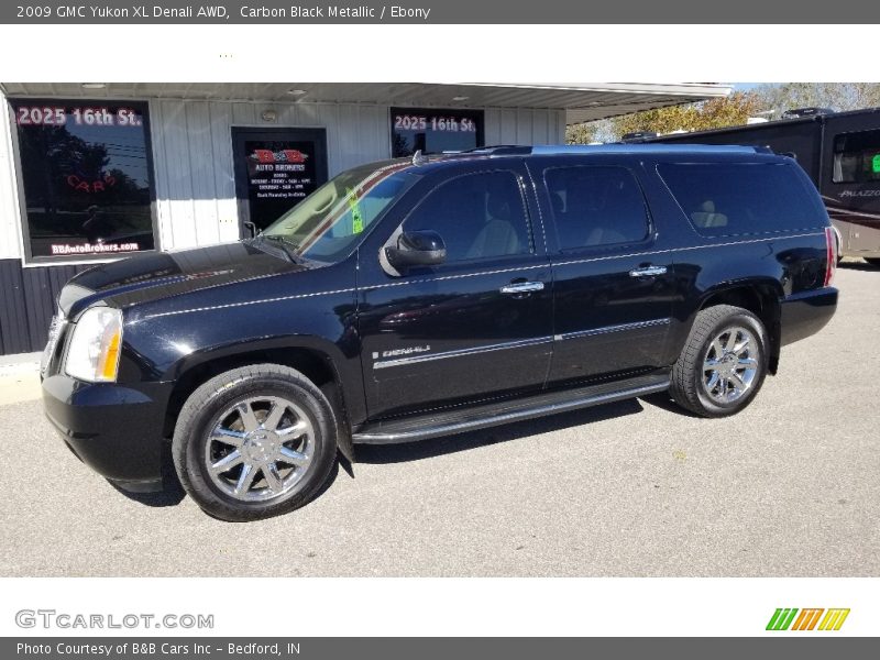 Carbon Black Metallic / Ebony 2009 GMC Yukon XL Denali AWD