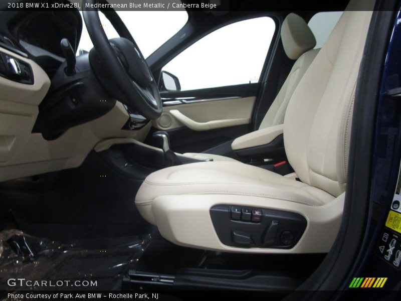 Mediterranean Blue Metallic / Canberra Beige 2018 BMW X1 xDrive28i