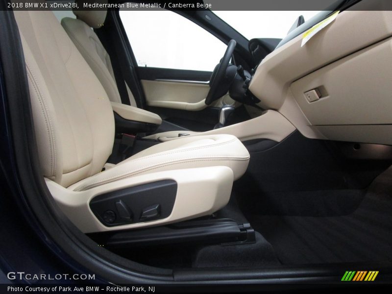Mediterranean Blue Metallic / Canberra Beige 2018 BMW X1 xDrive28i
