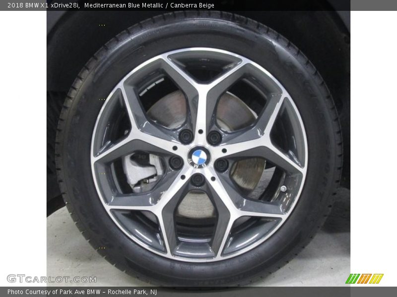 Mediterranean Blue Metallic / Canberra Beige 2018 BMW X1 xDrive28i
