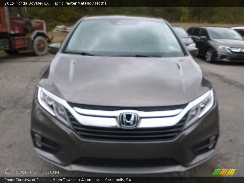 Pacific Pewter Metallic / Mocha 2019 Honda Odyssey EX