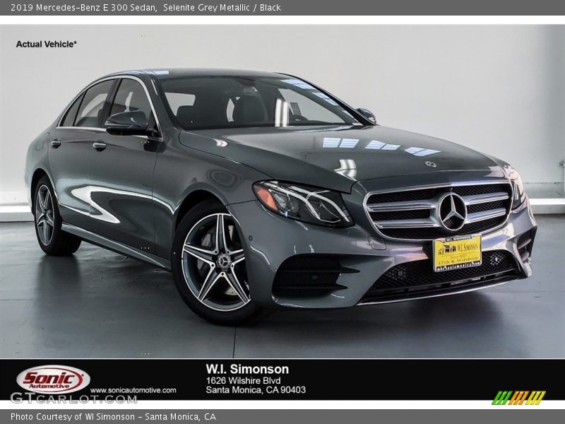 Selenite Grey Metallic / Black 2019 Mercedes-Benz E 300 Sedan