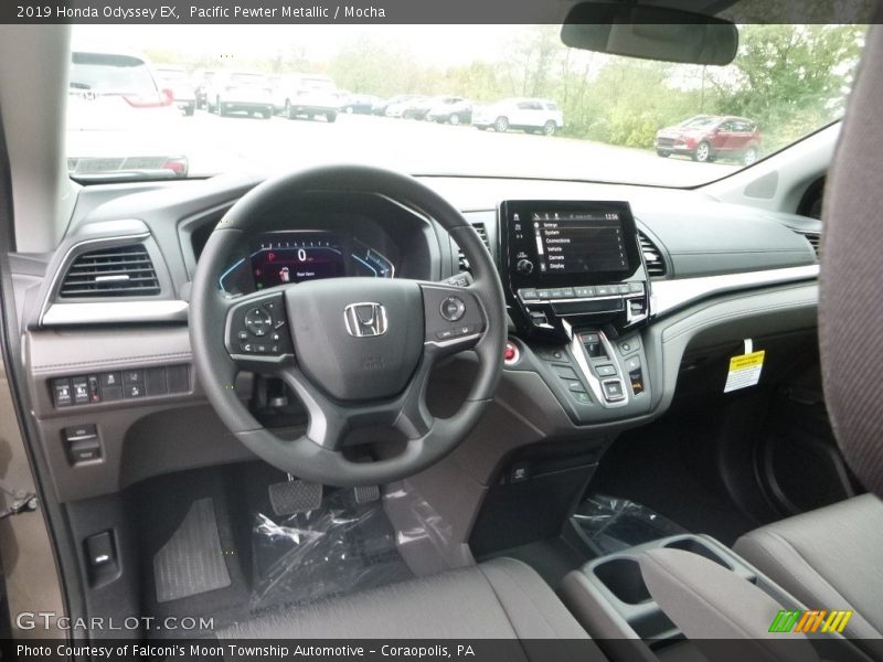 Pacific Pewter Metallic / Mocha 2019 Honda Odyssey EX