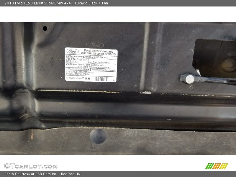 Tuxedo Black / Tan 2010 Ford F150 Lariat SuperCrew 4x4