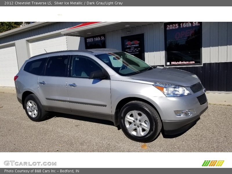 Silver Ice Metallic / Dark Gray/Light Gray 2012 Chevrolet Traverse LS