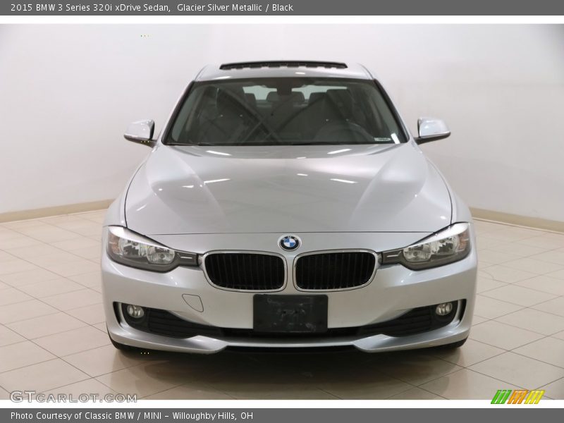 Glacier Silver Metallic / Black 2015 BMW 3 Series 320i xDrive Sedan