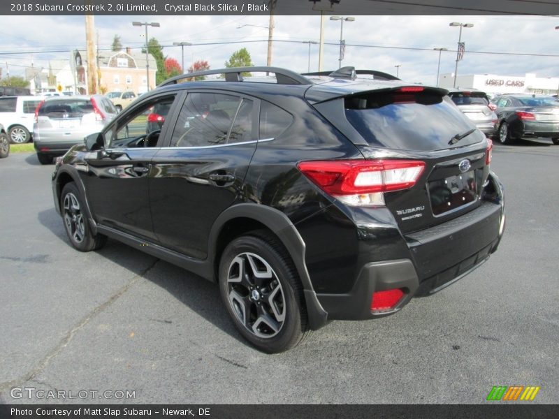 Crystal Black Silica / Black 2018 Subaru Crosstrek 2.0i Limited