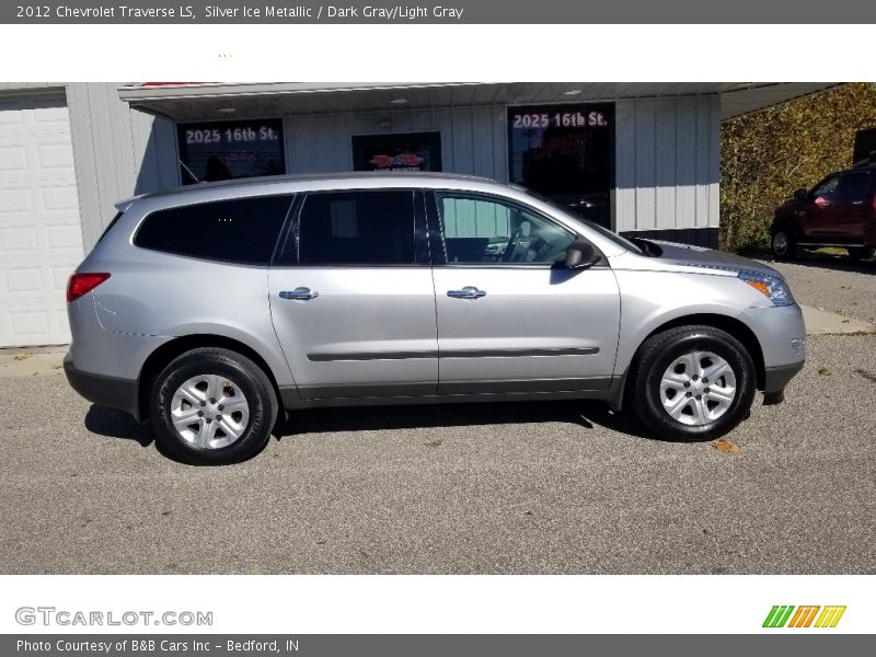Silver Ice Metallic / Dark Gray/Light Gray 2012 Chevrolet Traverse LS