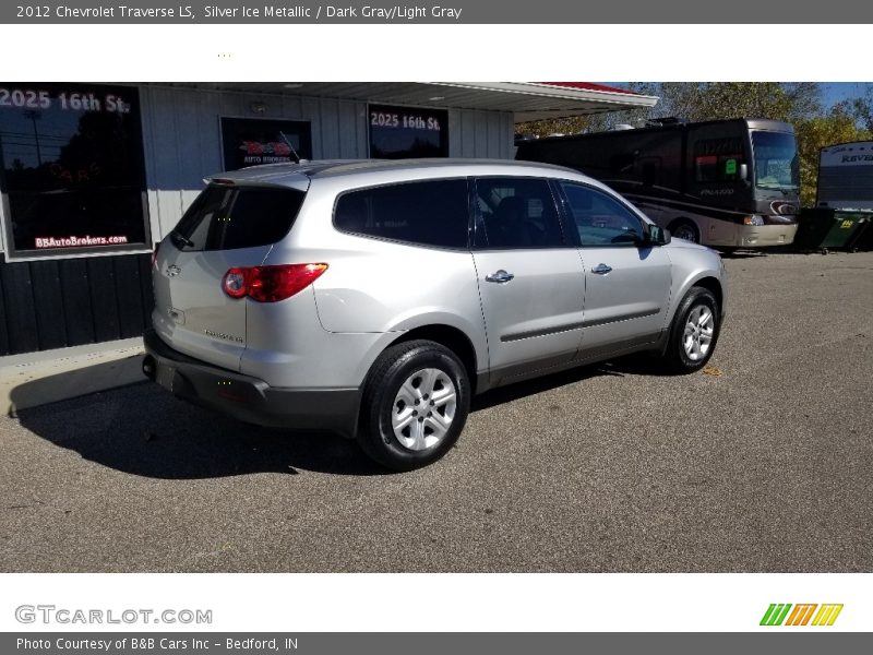 Silver Ice Metallic / Dark Gray/Light Gray 2012 Chevrolet Traverse LS