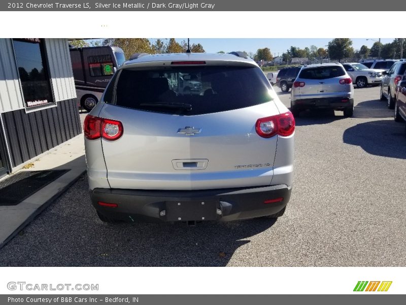Silver Ice Metallic / Dark Gray/Light Gray 2012 Chevrolet Traverse LS