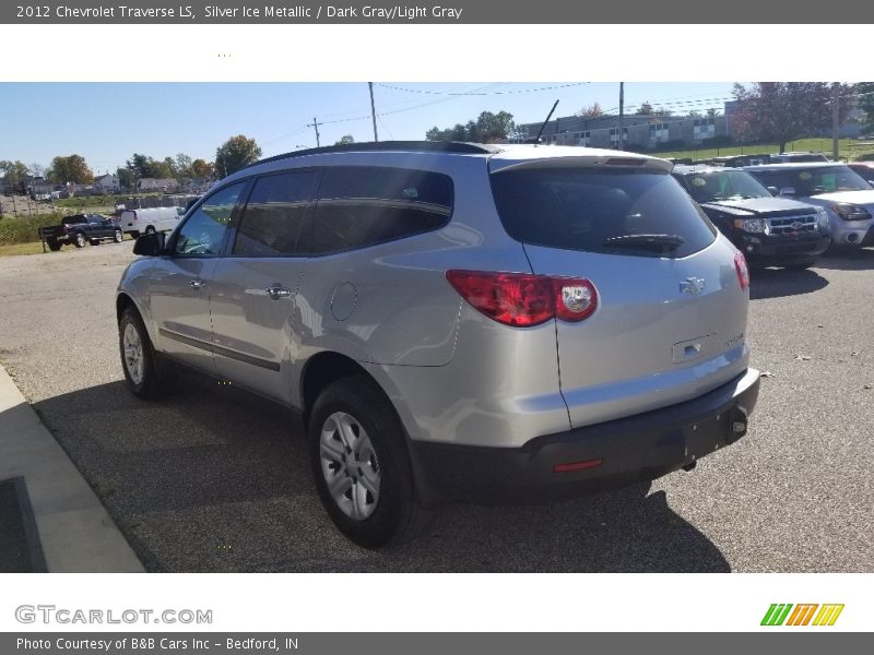 Silver Ice Metallic / Dark Gray/Light Gray 2012 Chevrolet Traverse LS