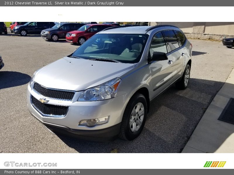 Silver Ice Metallic / Dark Gray/Light Gray 2012 Chevrolet Traverse LS