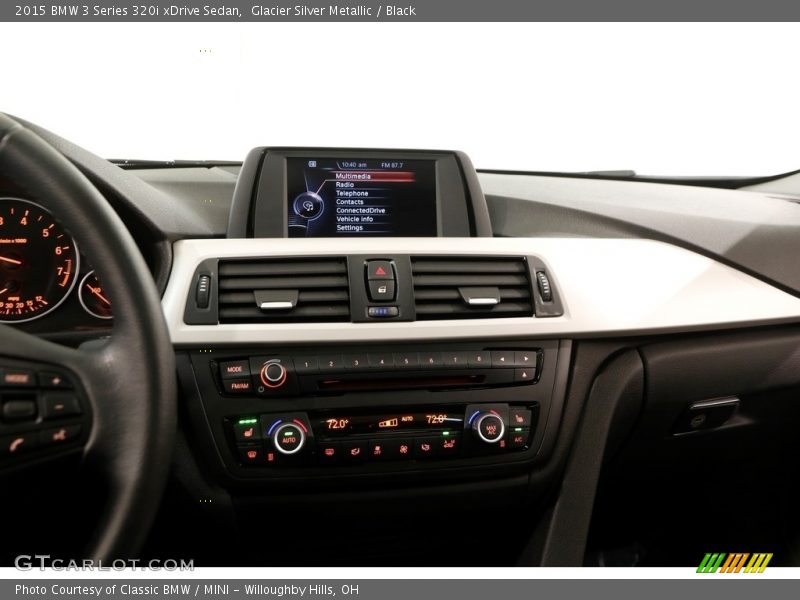 Glacier Silver Metallic / Black 2015 BMW 3 Series 320i xDrive Sedan