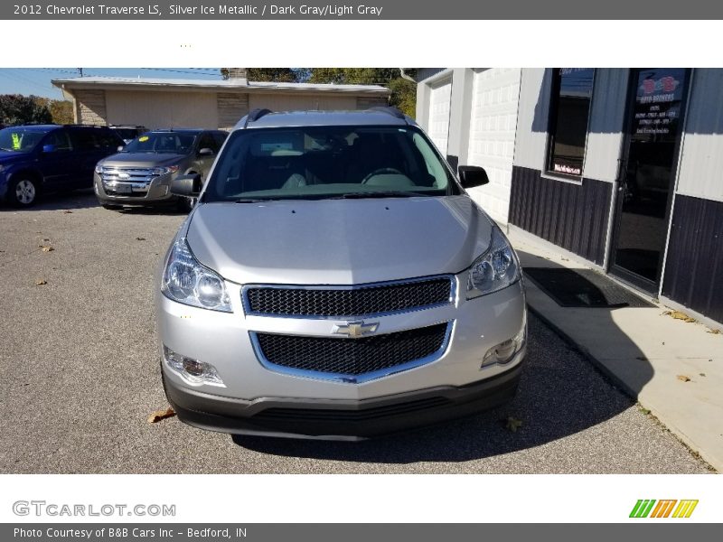 Silver Ice Metallic / Dark Gray/Light Gray 2012 Chevrolet Traverse LS