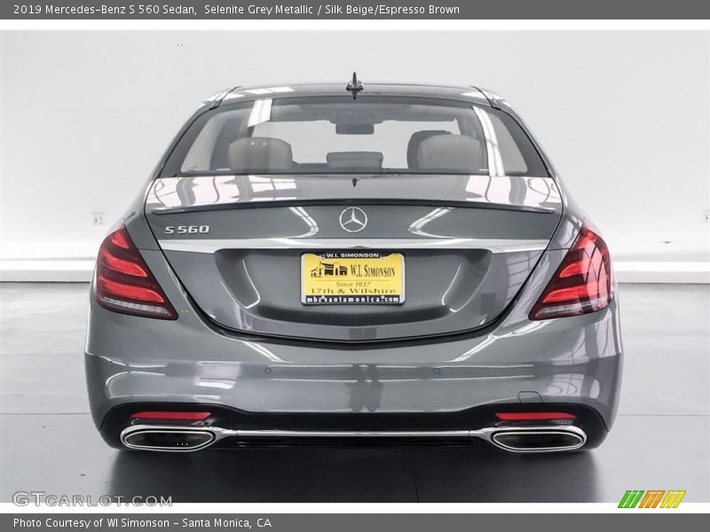 Selenite Grey Metallic / Silk Beige/Espresso Brown 2019 Mercedes-Benz S 560 Sedan