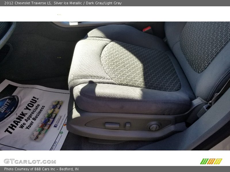 Silver Ice Metallic / Dark Gray/Light Gray 2012 Chevrolet Traverse LS