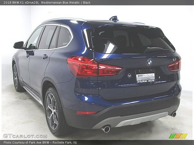 Mediterranean Blue Metallic / Black 2018 BMW X1 xDrive28i