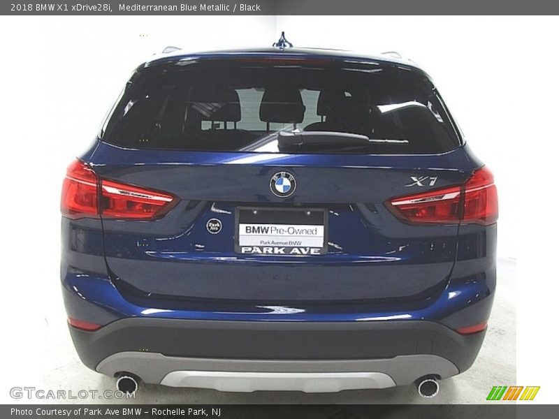 Mediterranean Blue Metallic / Black 2018 BMW X1 xDrive28i