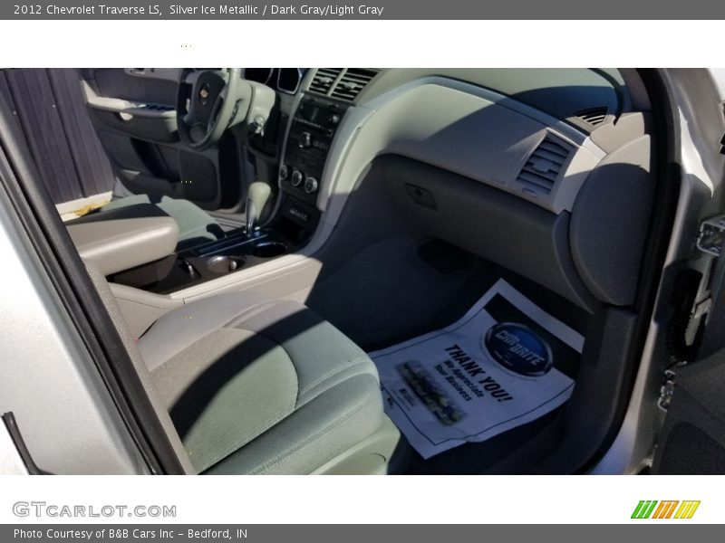 Silver Ice Metallic / Dark Gray/Light Gray 2012 Chevrolet Traverse LS