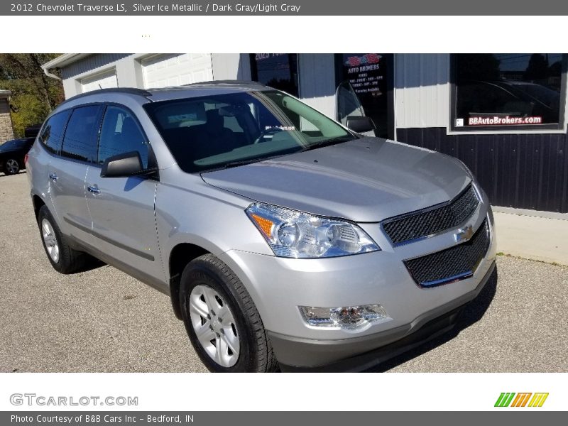 Silver Ice Metallic / Dark Gray/Light Gray 2012 Chevrolet Traverse LS
