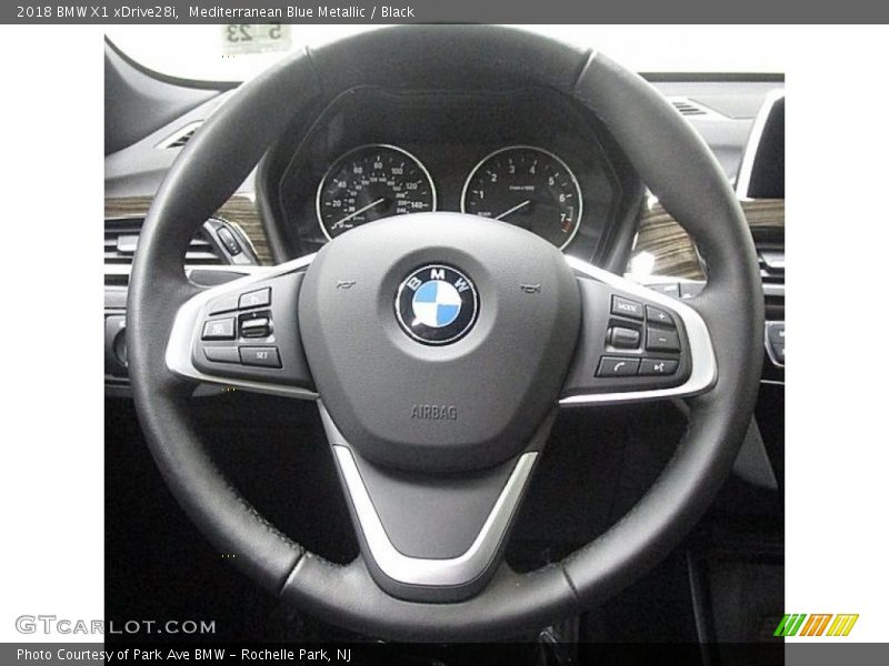 Mediterranean Blue Metallic / Black 2018 BMW X1 xDrive28i