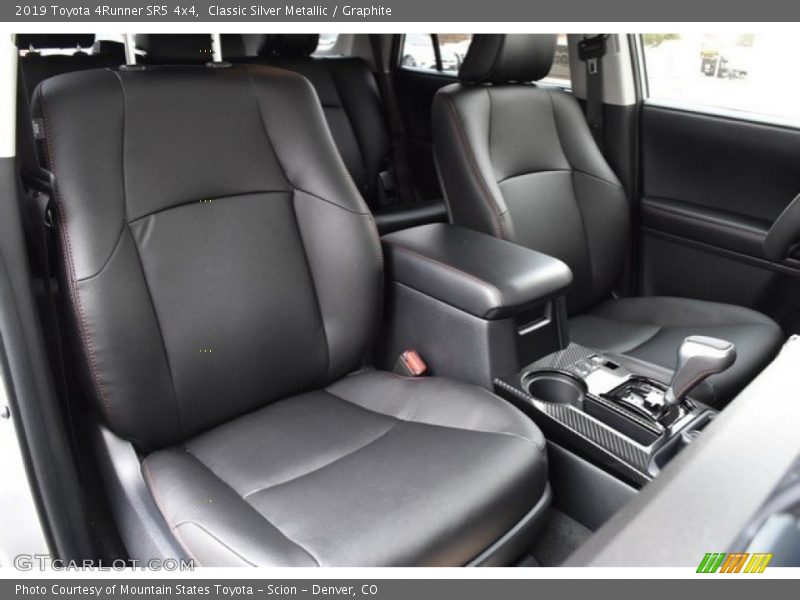 Front Seat of 2019 4Runner SR5 4x4