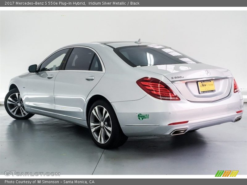 Iridium Silver Metallic / Black 2017 Mercedes-Benz S 550e Plug-In Hybrid