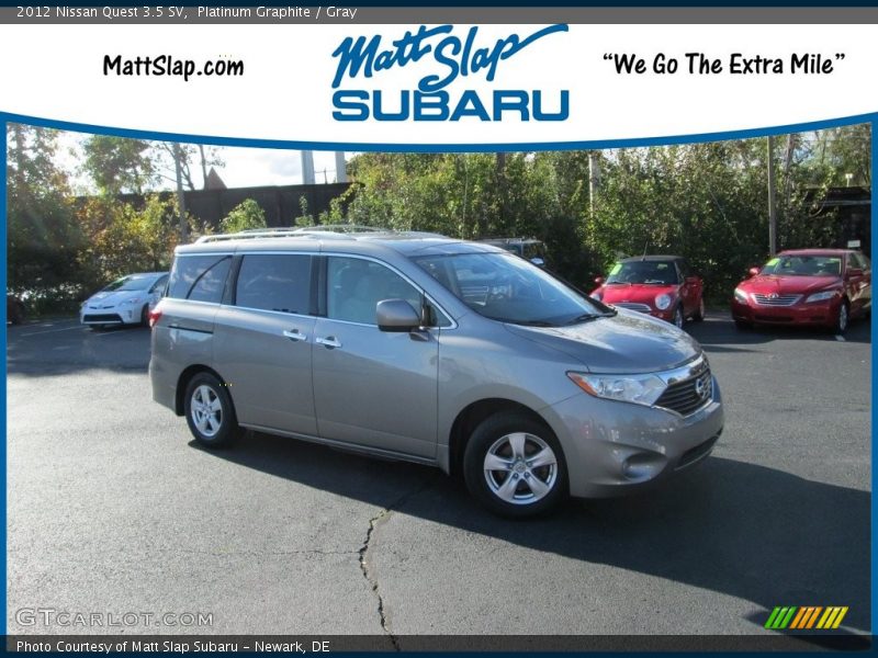 Platinum Graphite / Gray 2012 Nissan Quest 3.5 SV