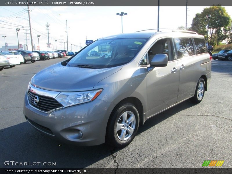 Platinum Graphite / Gray 2012 Nissan Quest 3.5 SV