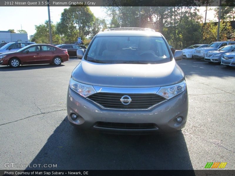 Platinum Graphite / Gray 2012 Nissan Quest 3.5 SV