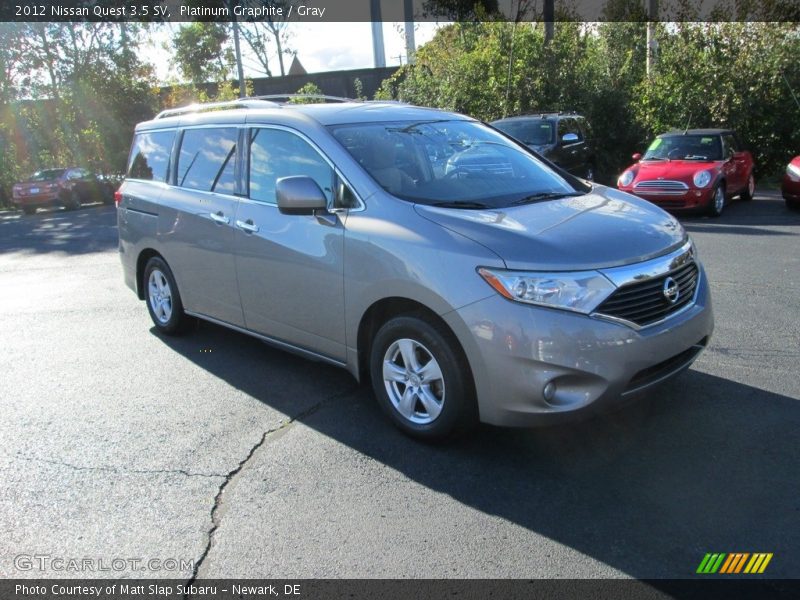 Platinum Graphite / Gray 2012 Nissan Quest 3.5 SV