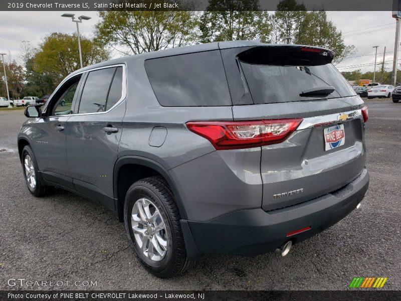 Satin Steel Metallic / Jet Black 2019 Chevrolet Traverse LS