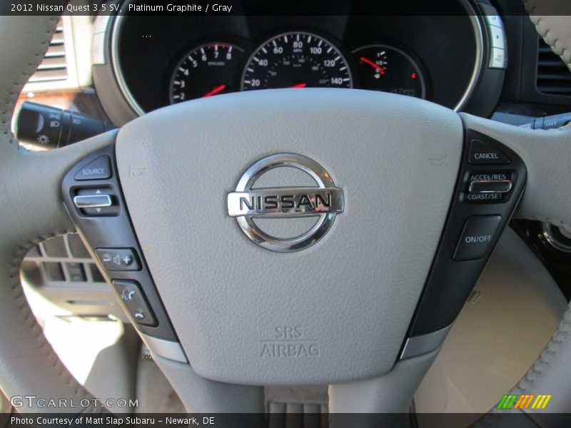 Platinum Graphite / Gray 2012 Nissan Quest 3.5 SV