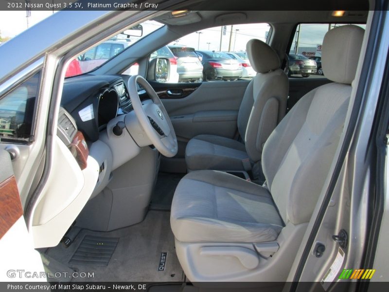 Platinum Graphite / Gray 2012 Nissan Quest 3.5 SV