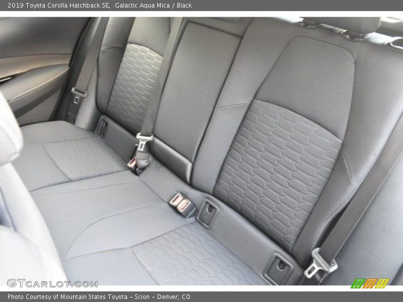 Galactic Aqua Mica / Black 2019 Toyota Corolla Hatchback SE