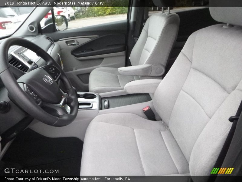 Modern Steel Metallic / Gray 2019 Honda Pilot LX AWD